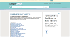 Desktop Screenshot of isampleletter.com