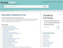 Tablet Screenshot of isampleletter.com